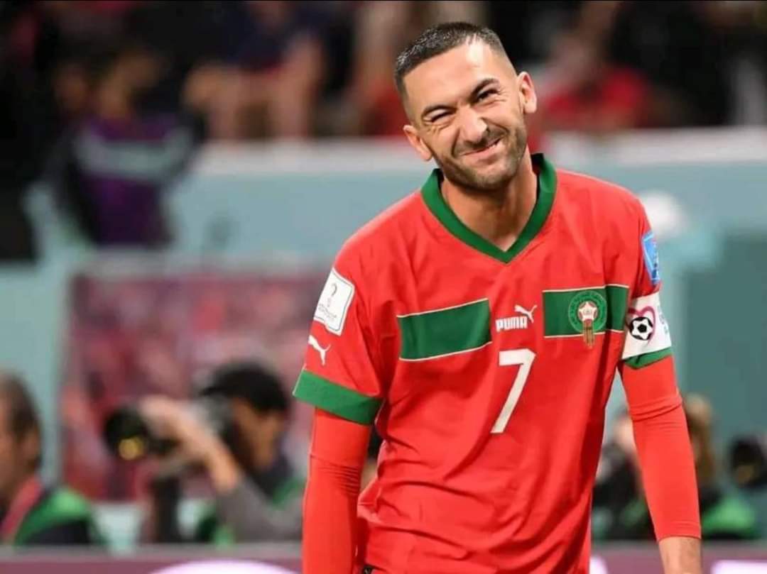 حكيم زياش لاعب المنتخب الوطني المغربي